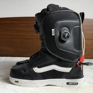 Vans Aura Double Boa Snowboard Boots Men’s Black and White Size 10